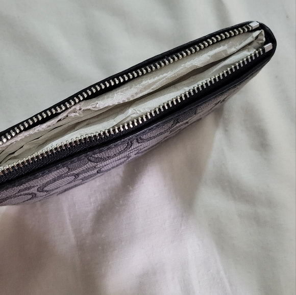 Coach Outline Signature Corner Zip Wristlet - Picture 3 of 3